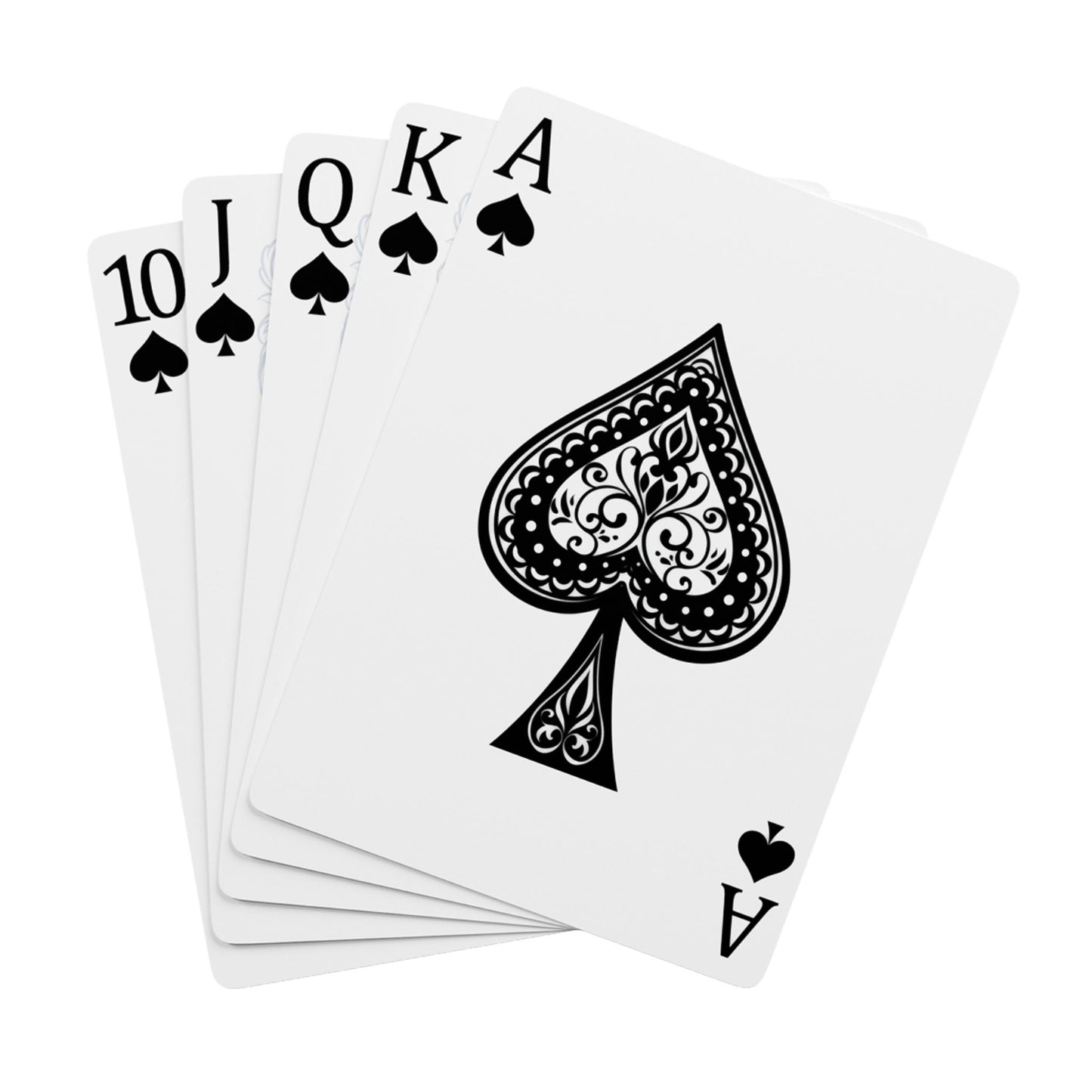 Rose and Mint Elegant Poker Playing Cards - Stylish Design for Card Games