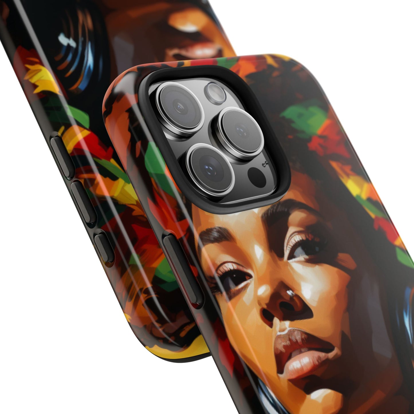 Beautiful Black Rasta Diva Tough Phone Case