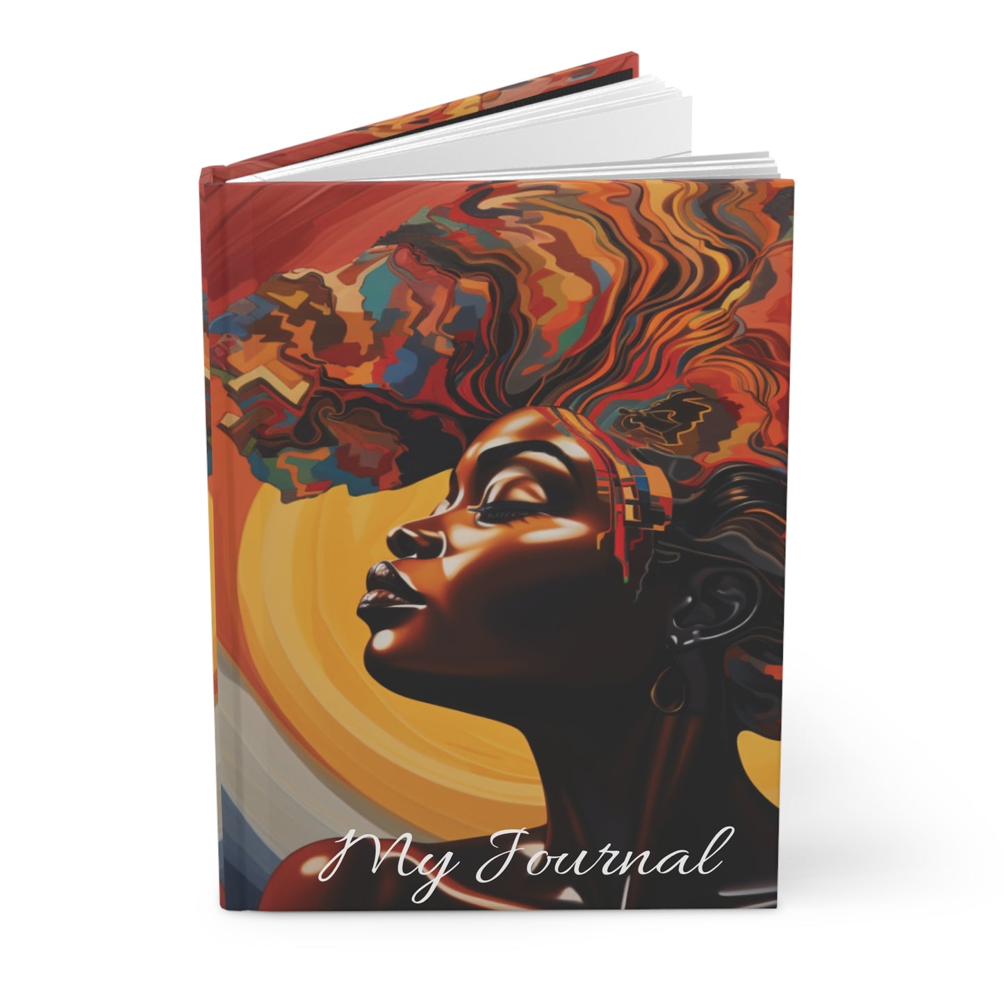 Colorful Black Woman Mane Journal