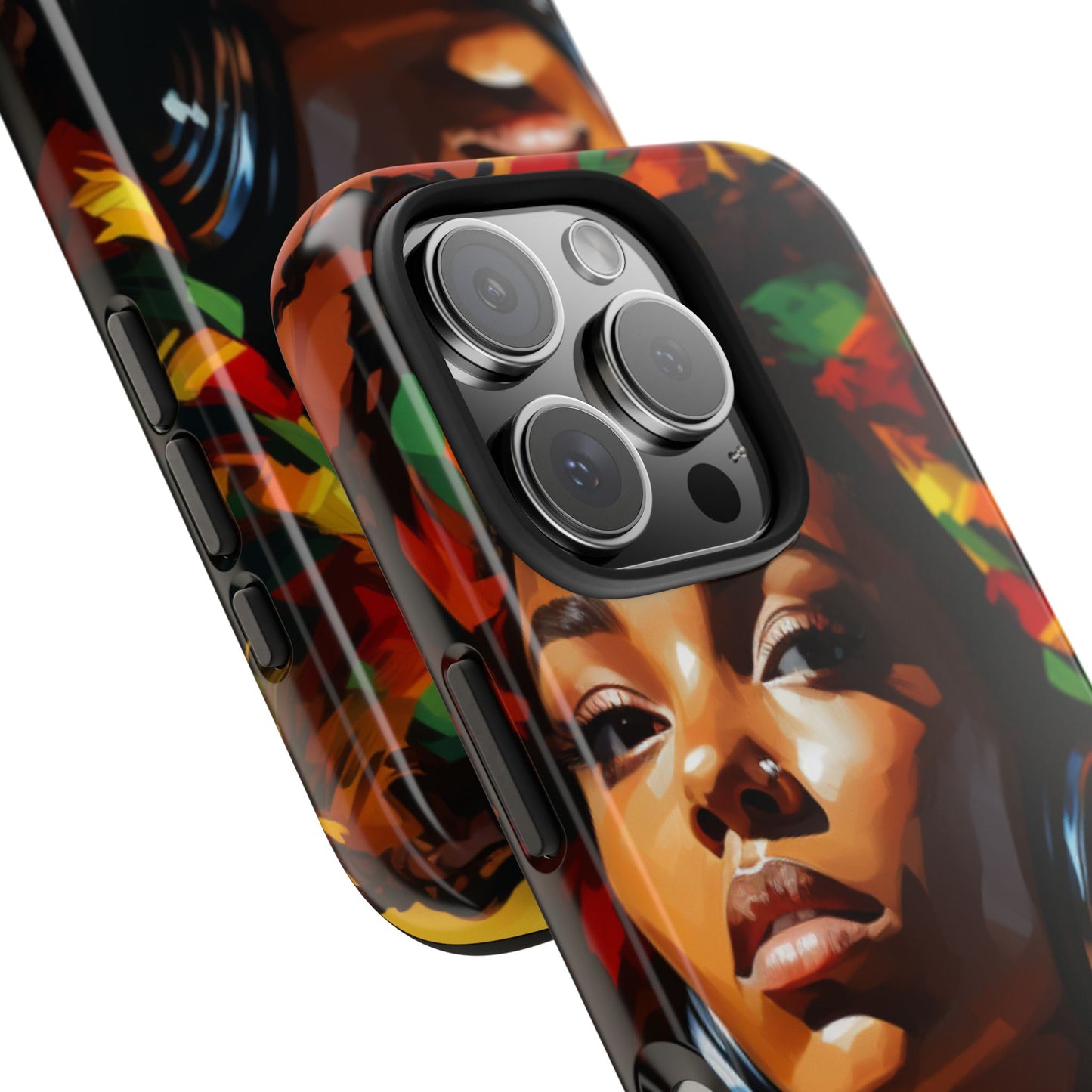 Beautiful Black Rasta Diva Tough Phone Case