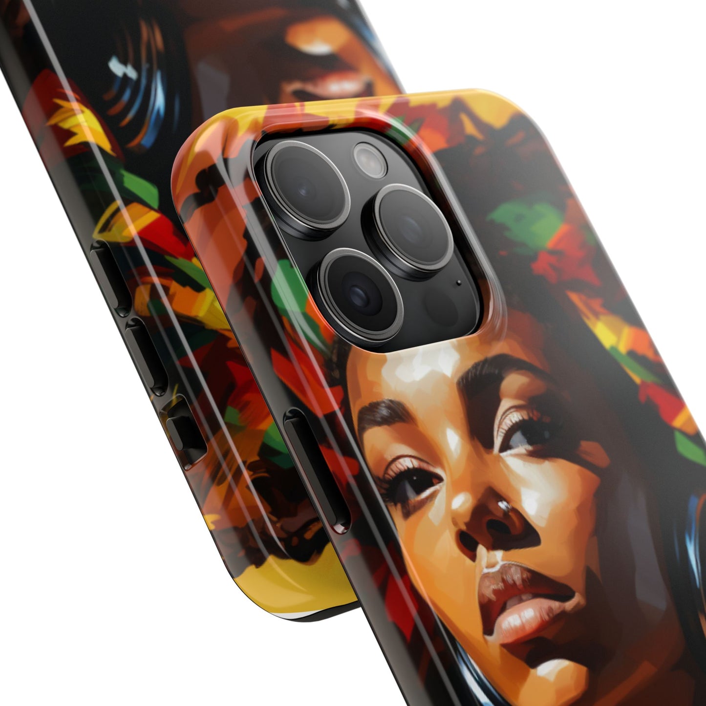 Beautiful Black Rasta Diva Tough Phone Case