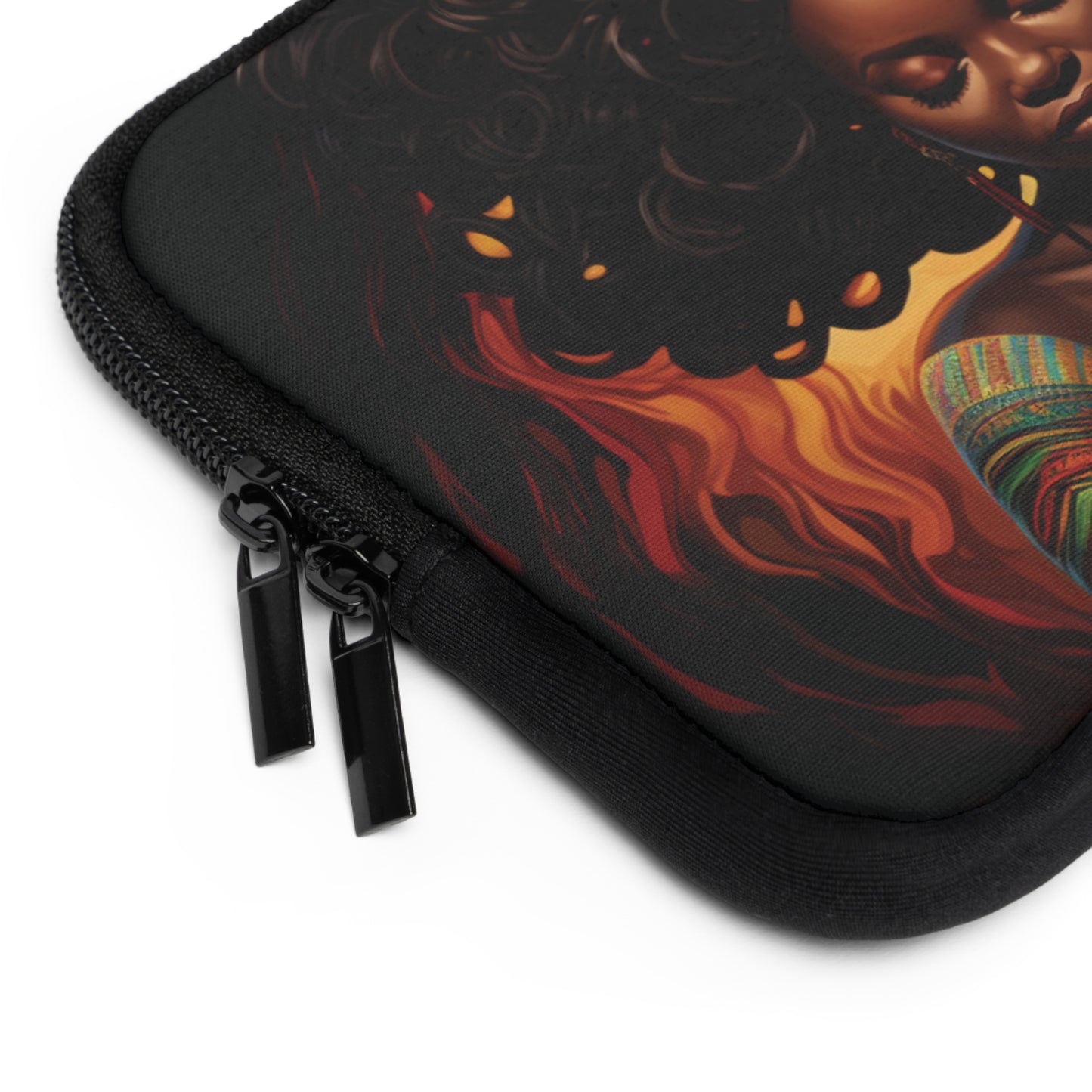 Colorful Black Queen Laptop Sleeve | Black Art | Black Woman Art | Black Woman