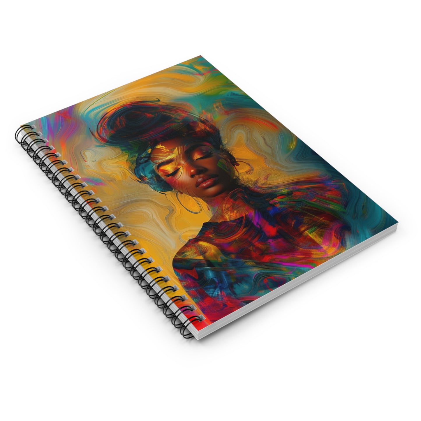 Natural Colorful Diva Spiral Notebook - Ruled Line