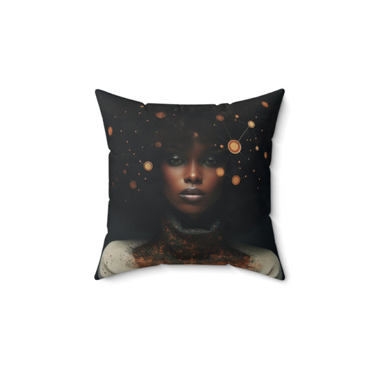 Cosmic Queen Spun Polyester Square Pillow