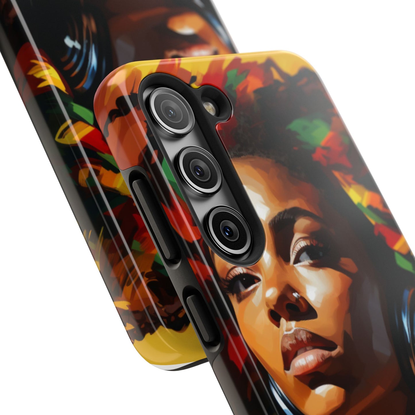 Beautiful Black Rasta Diva Tough Phone Case