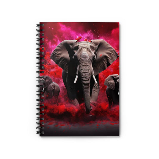 Elephant Parade Spiral Notebook - Ruled Line