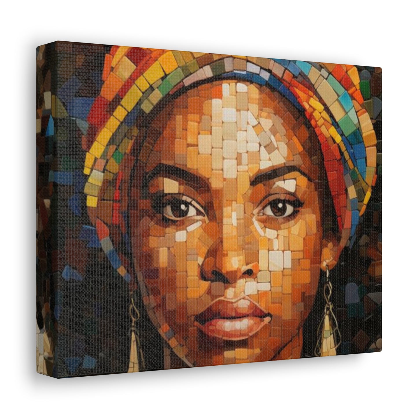 Mosaic Queen Canvas Wrap