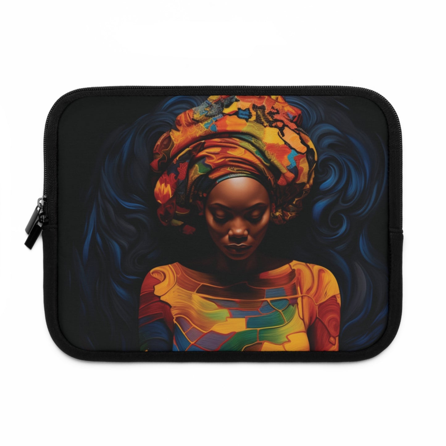 Colorful Black Queen Laptop Sleeve