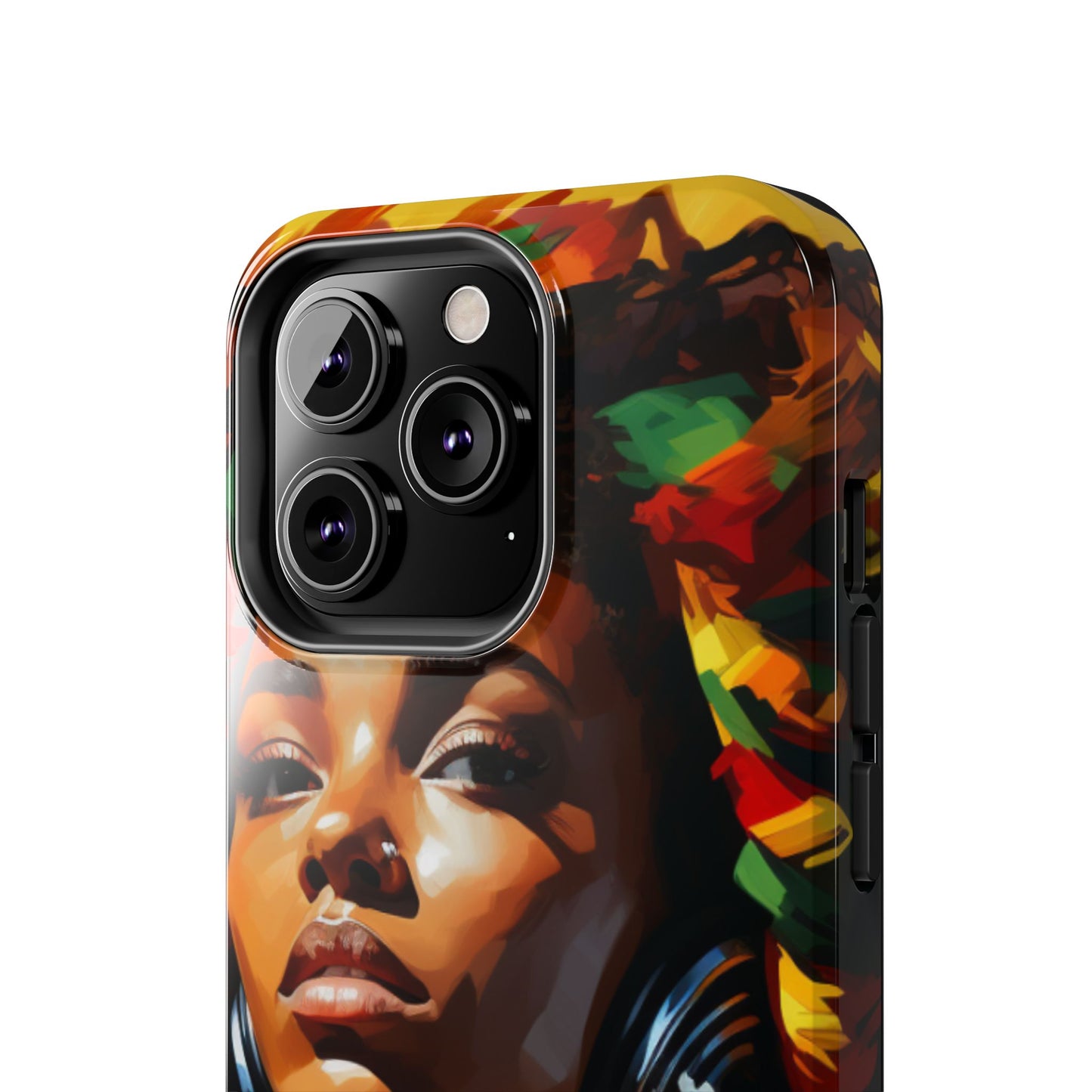 Beautiful Black Rasta Diva Tough Phone Case