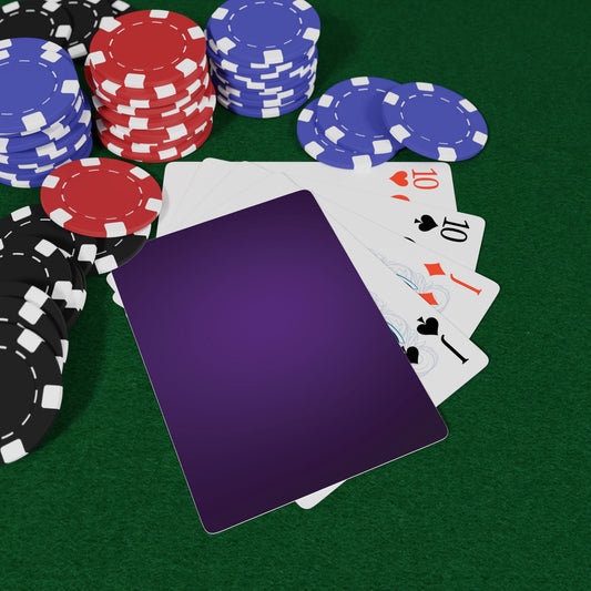 Purple Poker Playing Cards - Stylish Design for Card Games