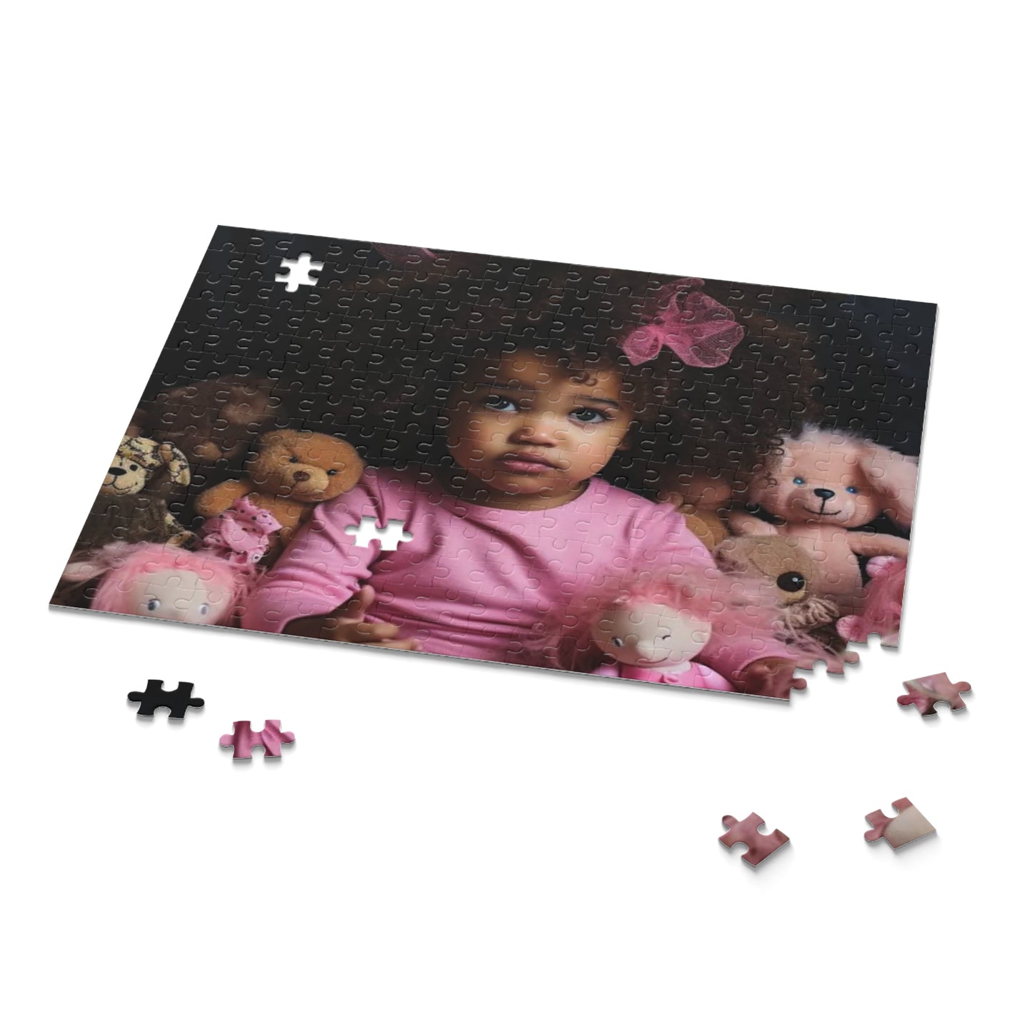 Pretty Toddler in Pink Puzzle (120, 252, 500-Piece)