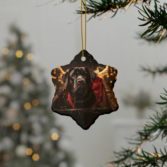 Black Dog Ceramic Ornaments (1pc, 3pcs, 5pcs) | Christmas Ornaments |  Christmas | Pet Ornaments