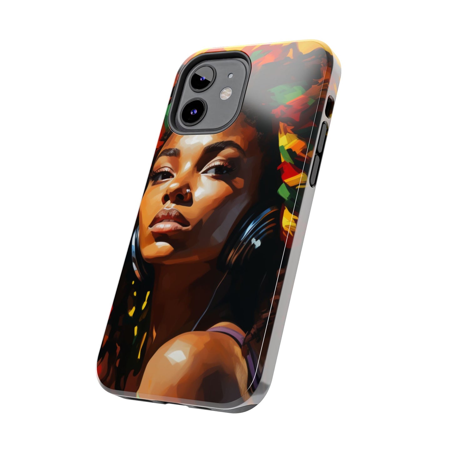 Beautiful Black Rasta Diva Tough Phone Case