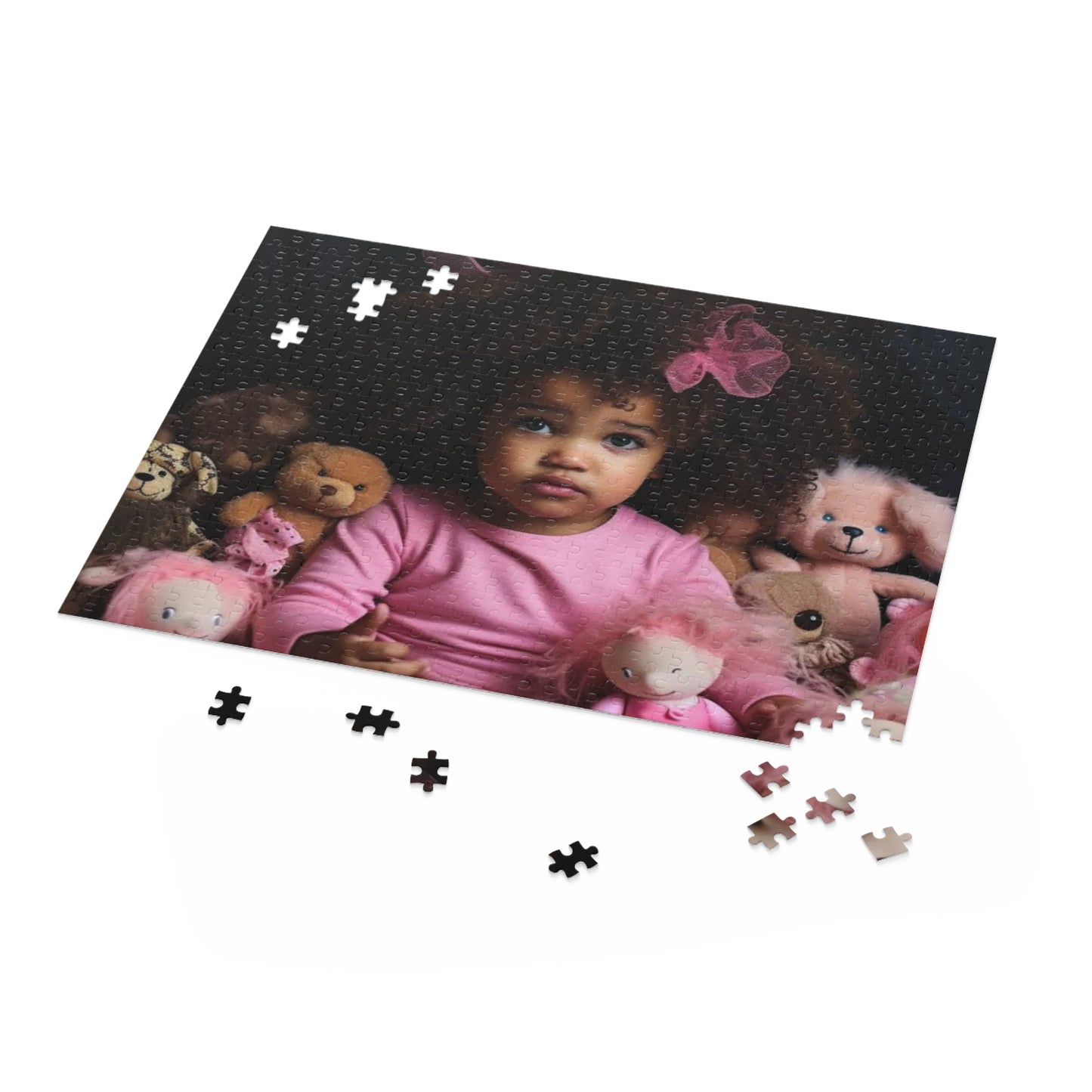 Pretty Toddler in Pink Puzzle (120, 252, 500-Piece)