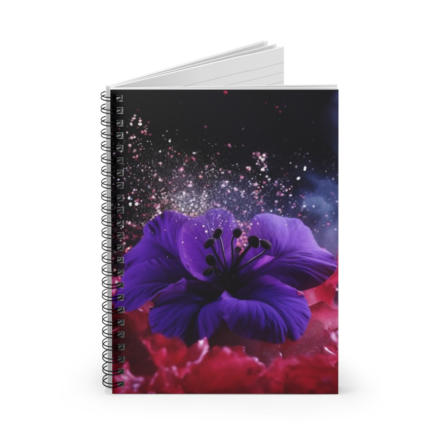 Violets Spiral Notebook - Ruled Line