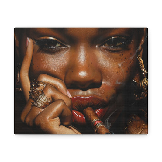 Cigar Diva Canvas Wrap