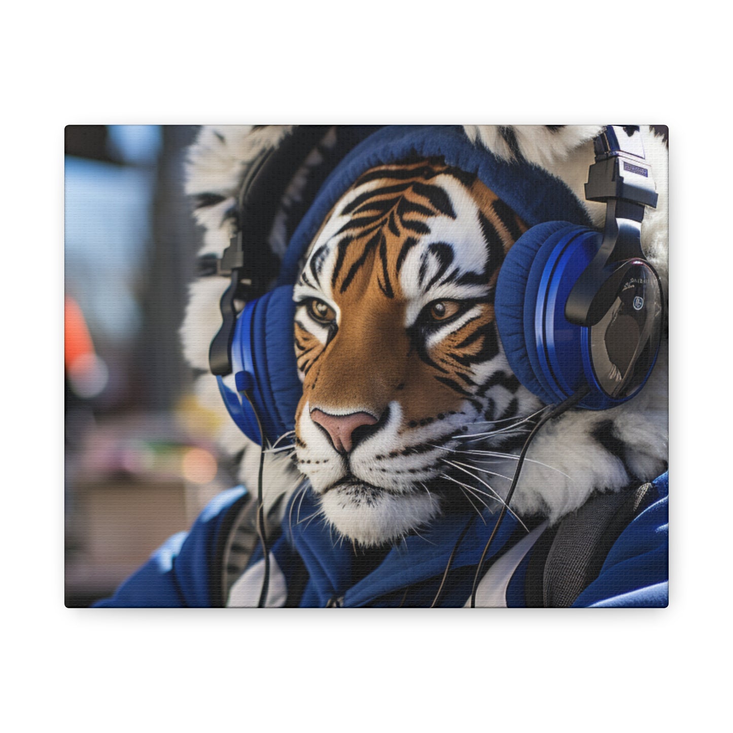 Chillin' Tiger Canvas Wrap