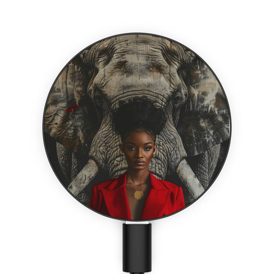 Red Diva and an Elephant Magnetic Induction Charger