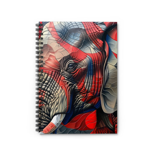 Red Elephant Spiral Notebook - Ruled Line