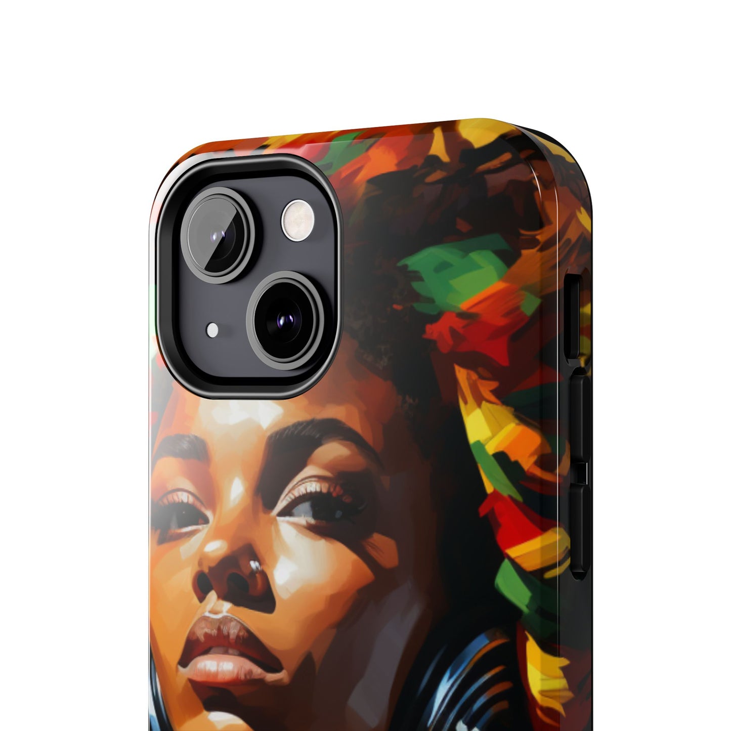 Beautiful Black Rasta Diva Tough Phone Case