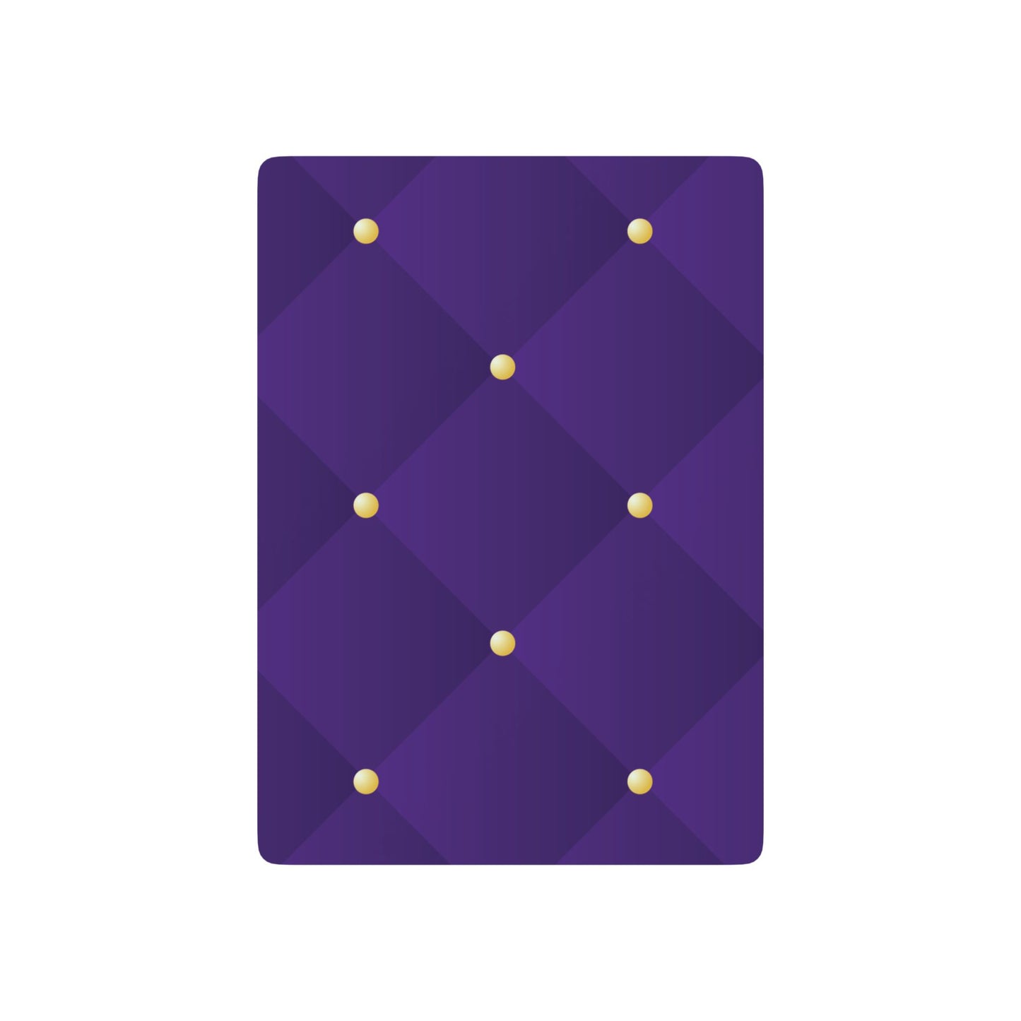 Purple & Gold Poker Playing Cards - Stylish Design for Card Games