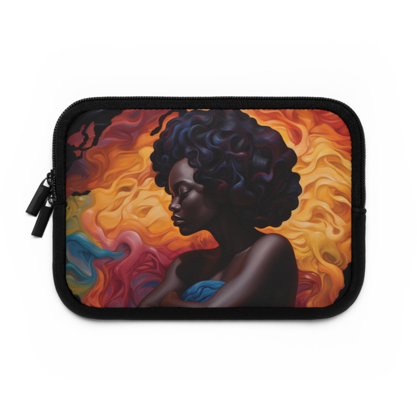 Colorful Black Queen Laptop Sleeve | Black Art | Black Woman Art | Black Woman