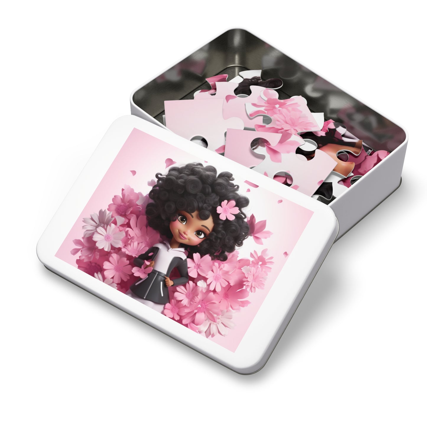 Beautiful Black Fairy (Pink) Jigsaw Puzzle - 30 Pieces