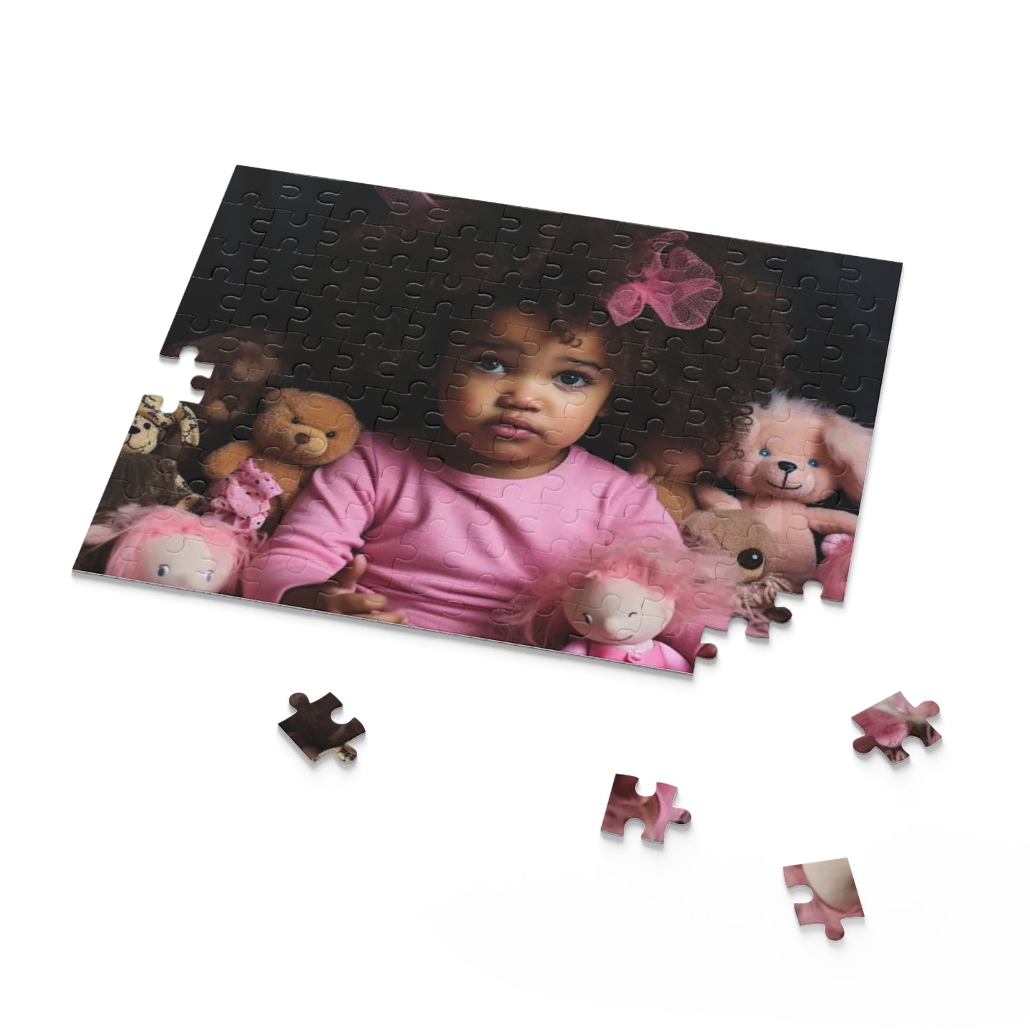 Pretty Toddler in Pink Puzzle (120, 252, 500-Piece)