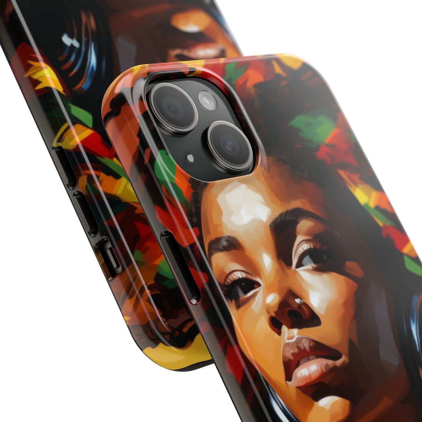 Beautiful Black Rasta Diva Tough Phone Case