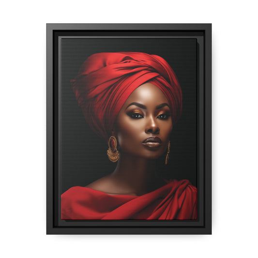 Courageous Queen Canvas With Black Frame