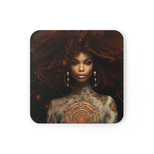 Cosmic Queen Corkwood Coaster Set