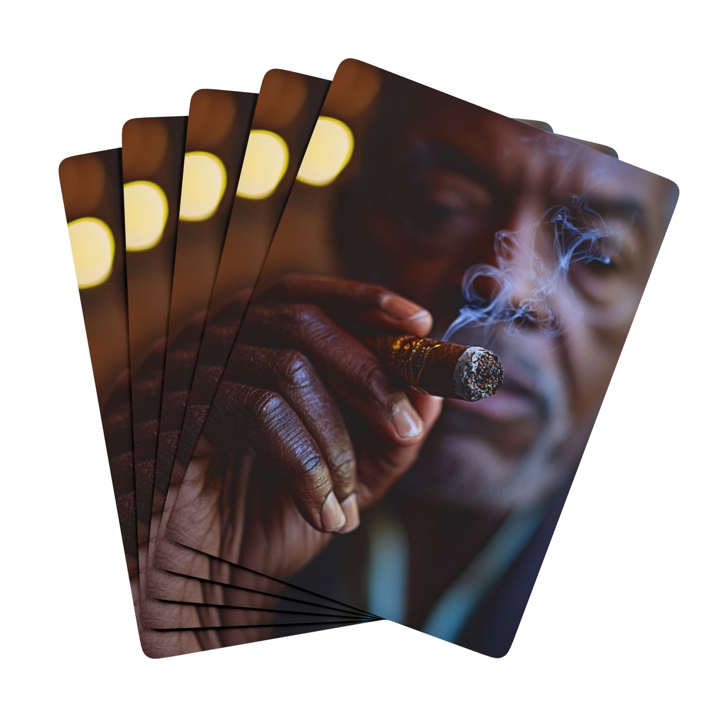 Quiet Contemplation Elegant Poker Playing Cards - Stylish Design for Card Games