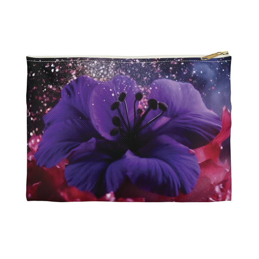 Violets Accessory Pouch - Cosmetic Bag/Pencil Case