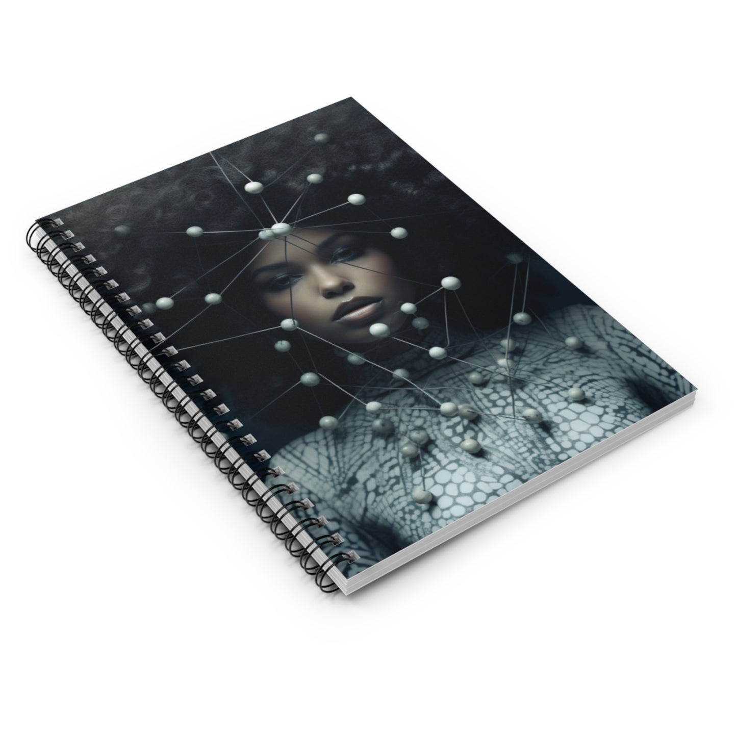 Futuristic Warrior Queen Spiral Notebook