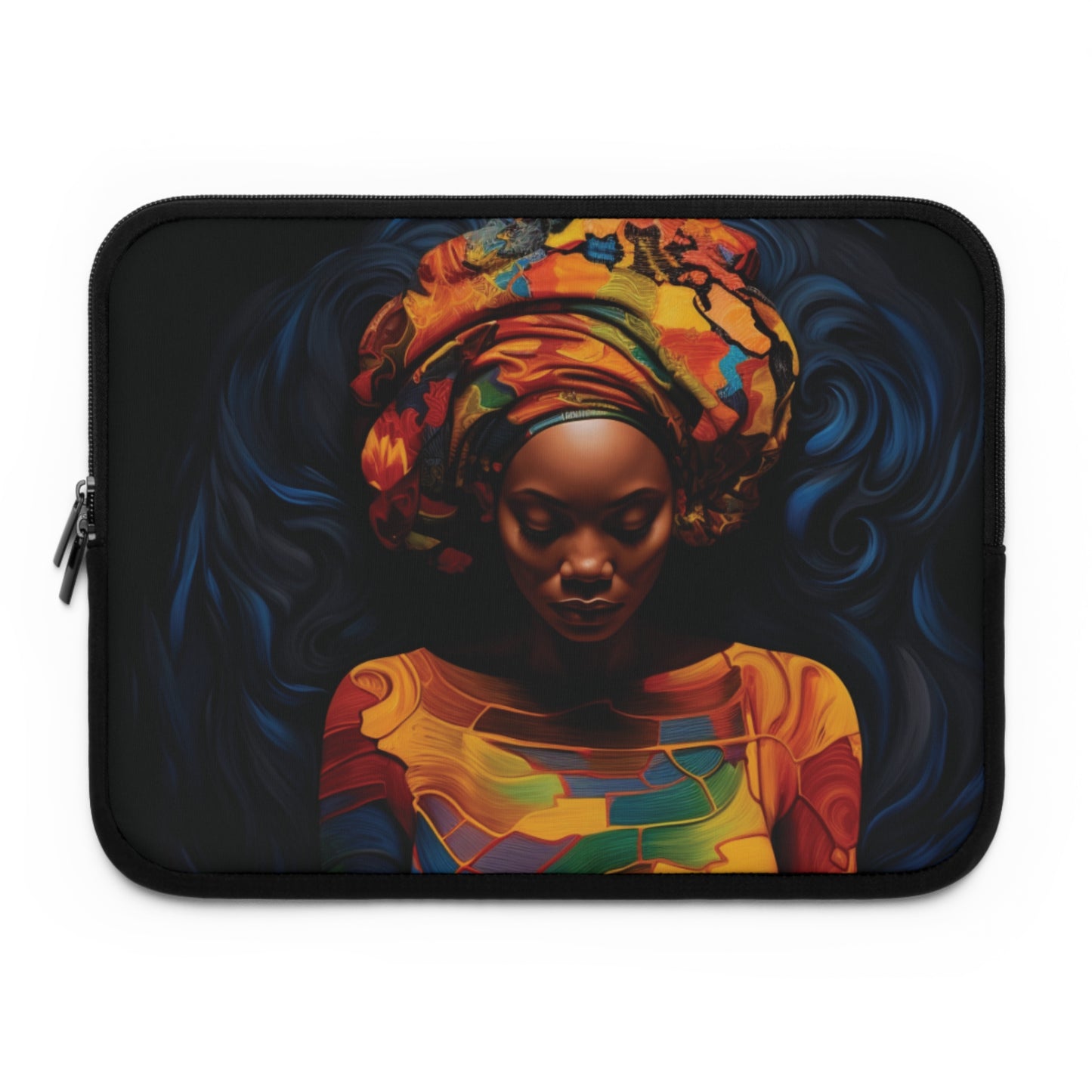 Colorful Black Queen Laptop Sleeve