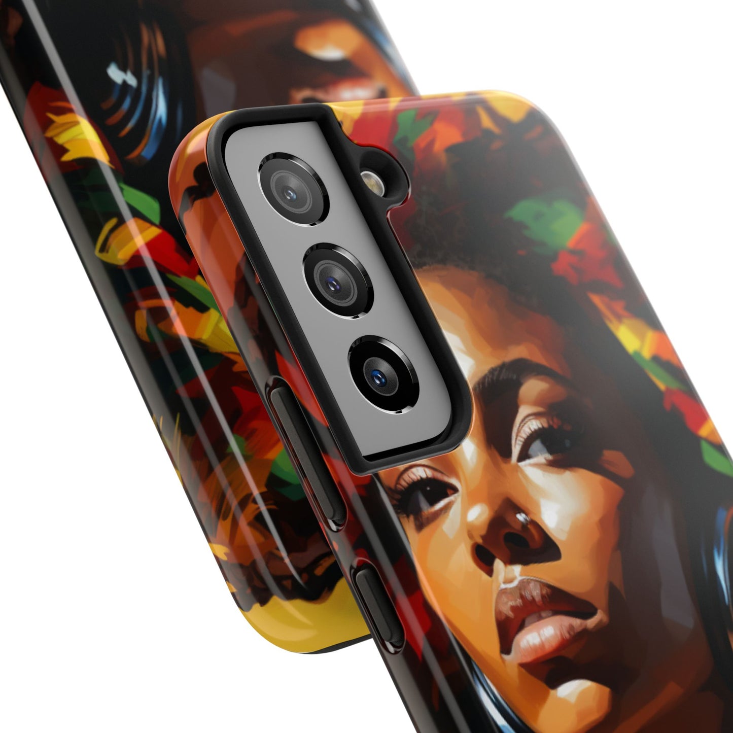 Beautiful Black Rasta Diva Tough Phone Case