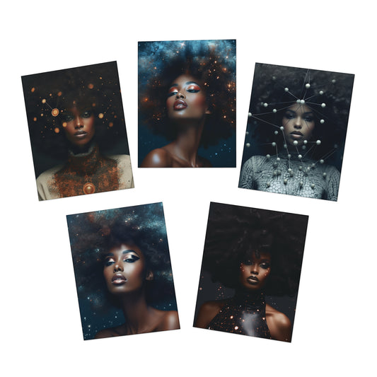 Futuristic Radiant Queen Greeting Cards (5-Pack)