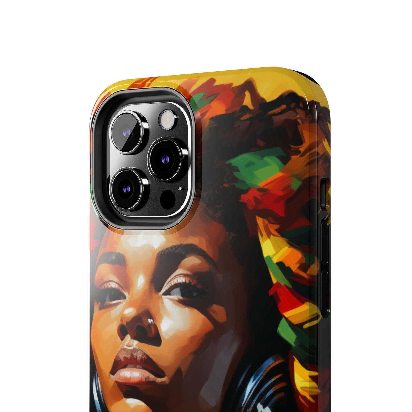 Beautiful Black Rasta Diva Tough Phone Case