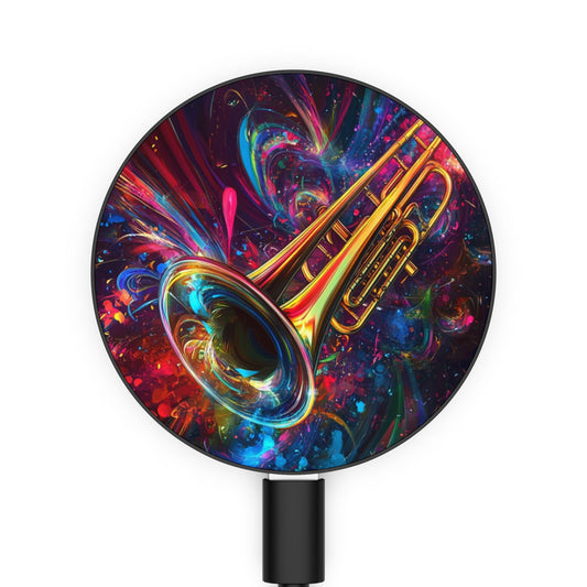 Colorful Jazzy Trombone Magnetic Induction Charger