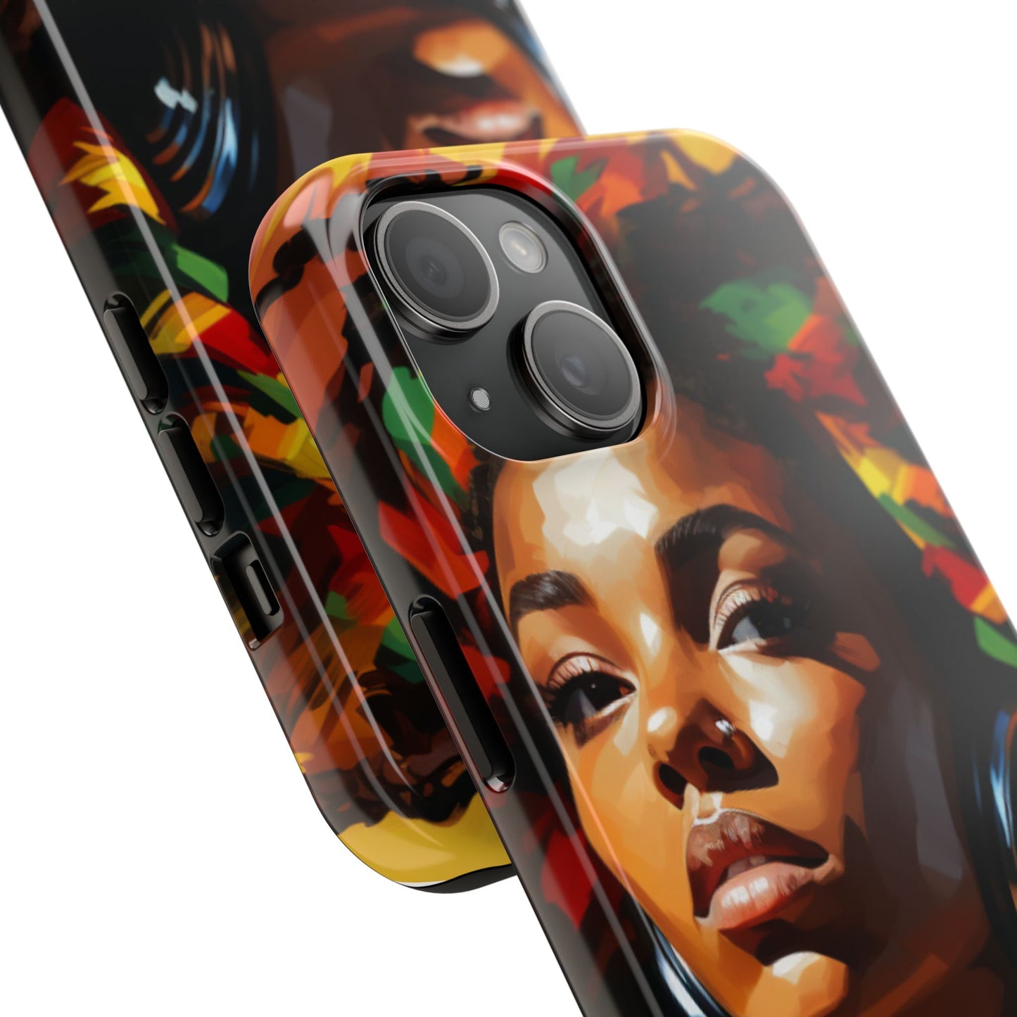 Beautiful Black Rasta Diva Tough Phone Case