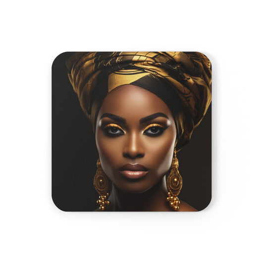 Ebony Expressions Corkwood Coaster Set of 4