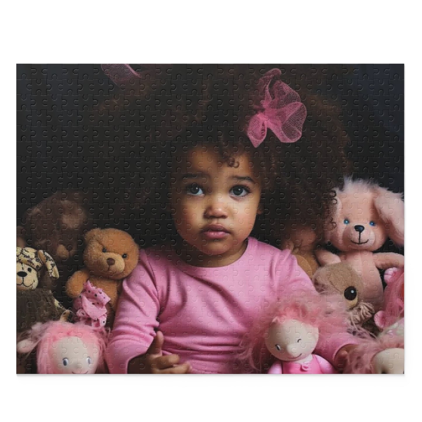 Pretty Toddler in Pink Puzzle (120, 252, 500-Piece)