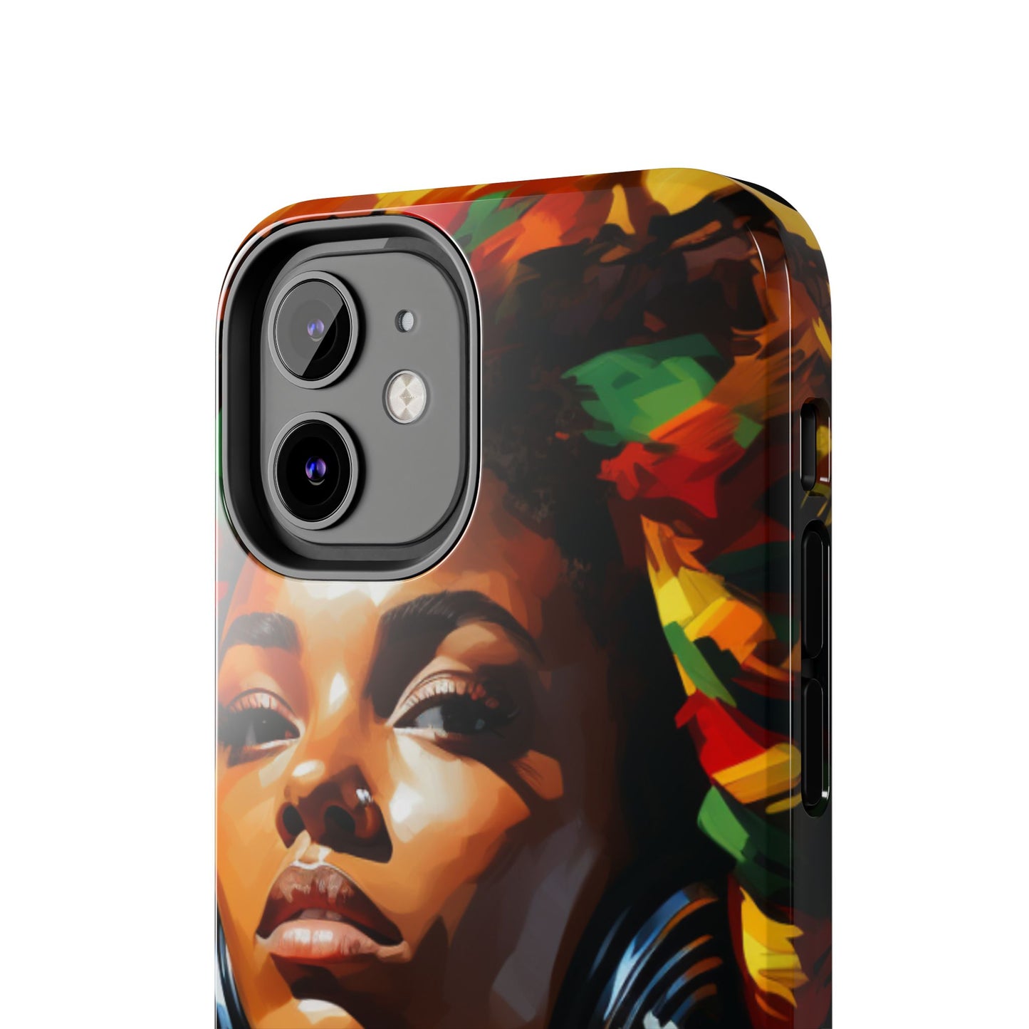 Beautiful Black Rasta Diva Tough Phone Case