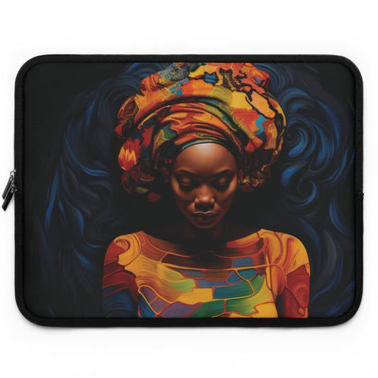 Colorful Black Queen Laptop Sleeve