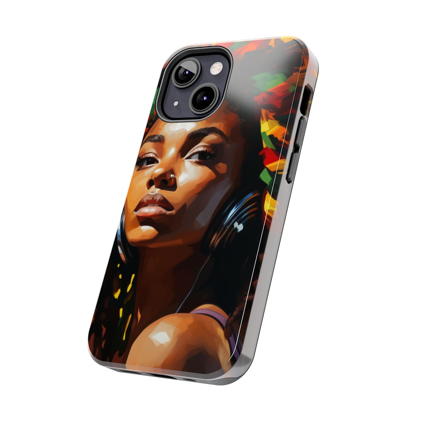 Beautiful Black Rasta Diva Tough Phone Case