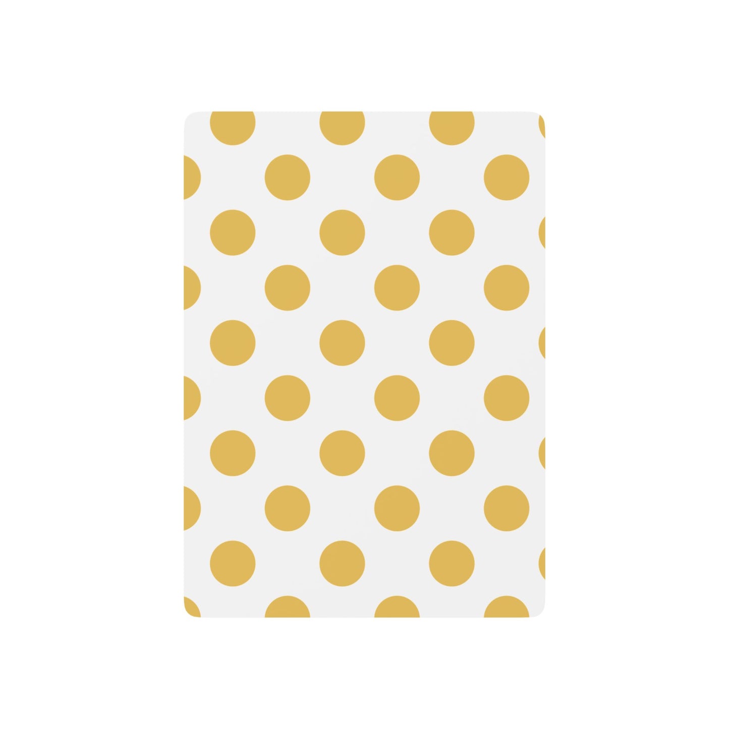 Gold Polka Dots Poker Playing Cards - Stylish Design for Card Games