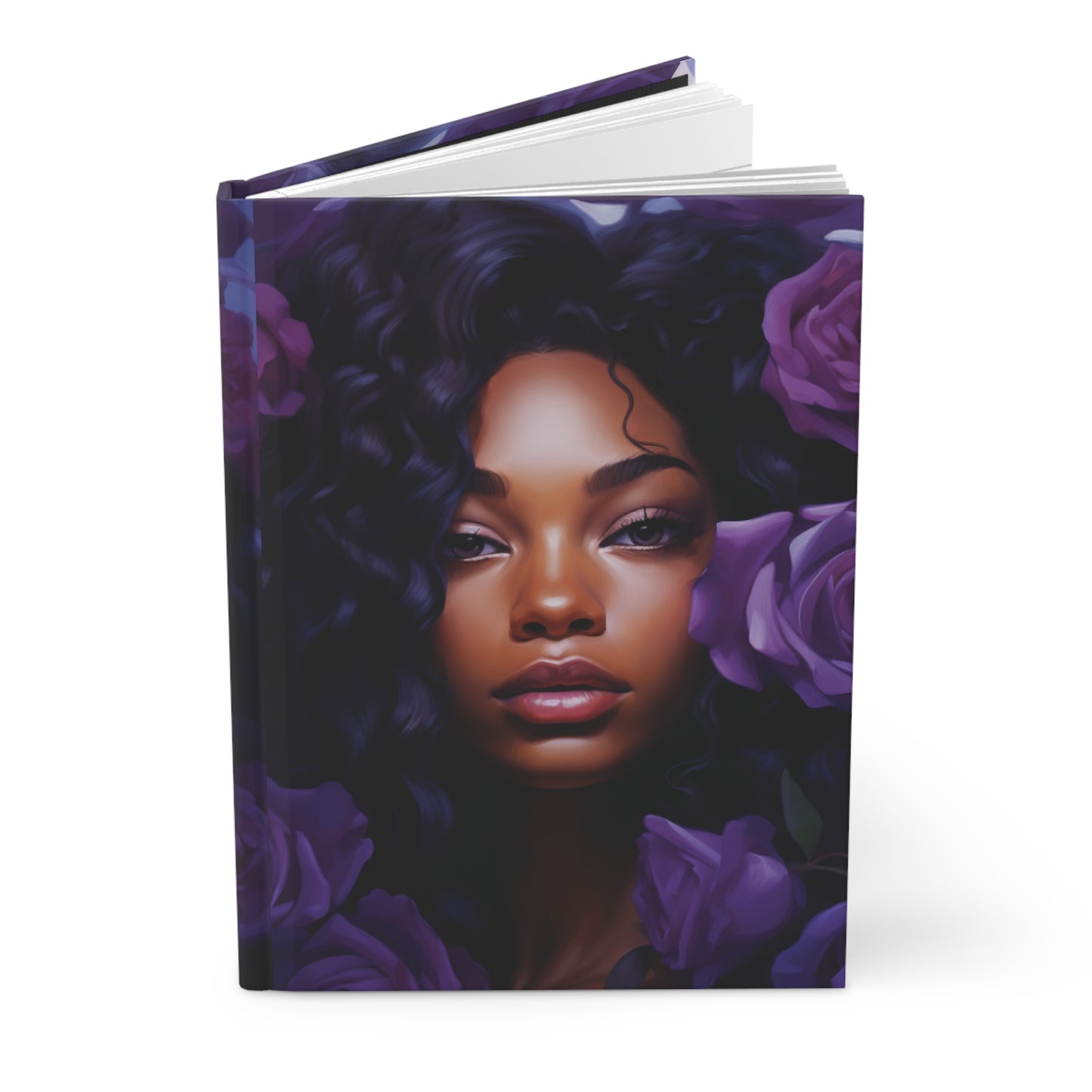 Beautiful Black Woman Journal (Purple)