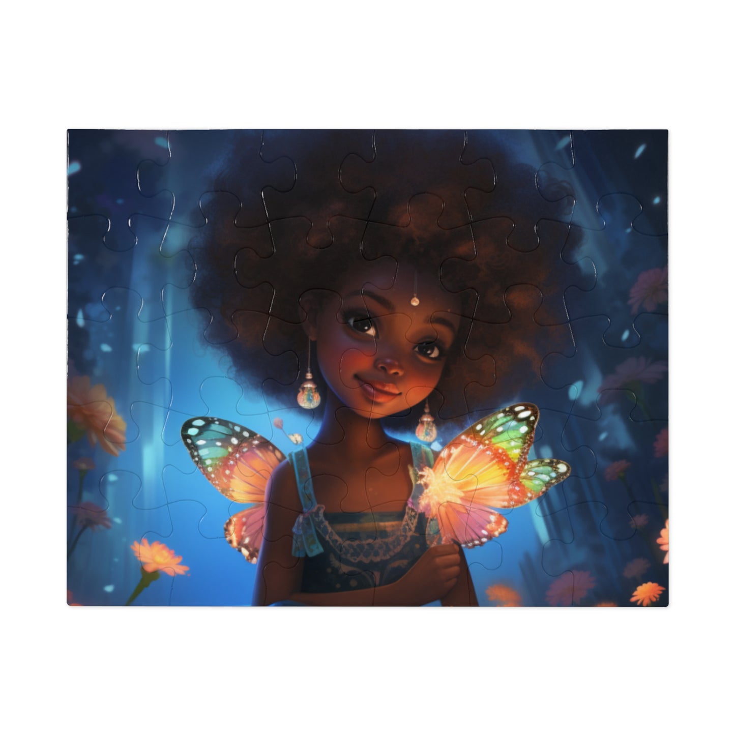 Pretty Black Fairy Jigsaw Puzzle (30 pieces) - #1