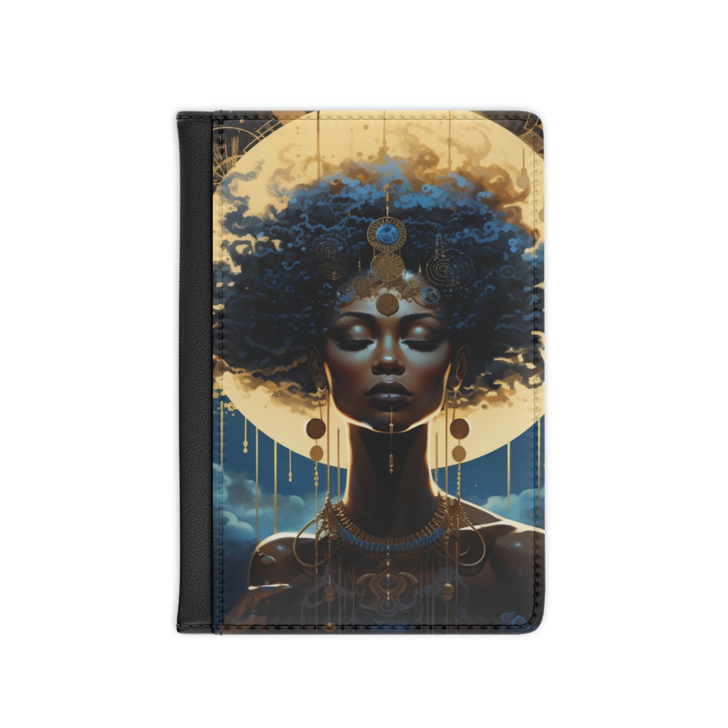 Beautiful Futuristic Black Woman Collection - Passport Cover - #1   | Black Art | Passport Cover | African American Art