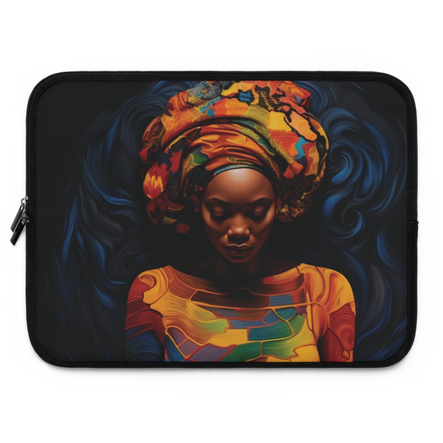 Colorful Black Queen Laptop Sleeve